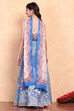 Electric Blue Viscose Blend Lehenga Set image number 5