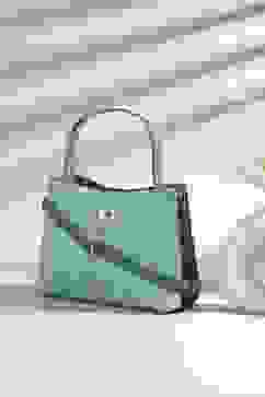 Green PU Tote Bag image number 0