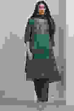 Green Modal Straight Suit Set image number 0