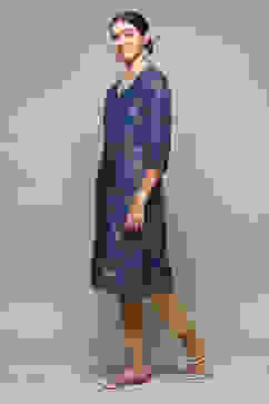 Blue Rayon Flared 2 Piece Set image number 2