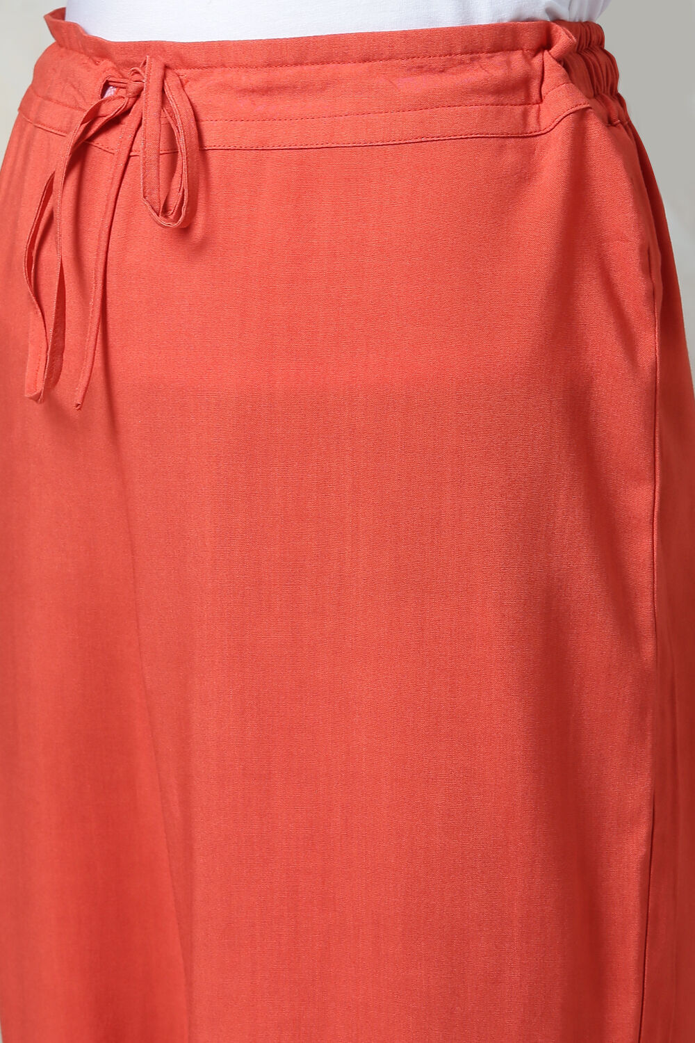 Saffron Rayon Straight Kurta Pants Suit Set image number 3