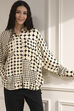 Ivory Viscose Asymmetric Printed Top image number 5