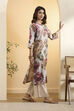 Grey Poly Viscose A Line Kurta image number 4