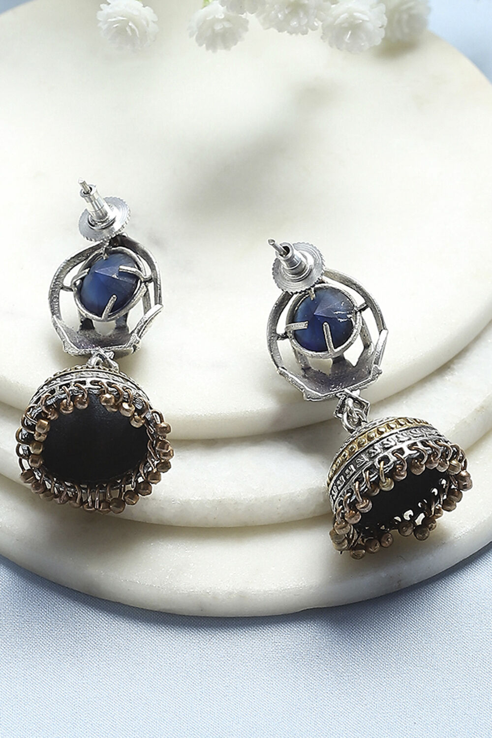 Black Brass Jhumka image number 2