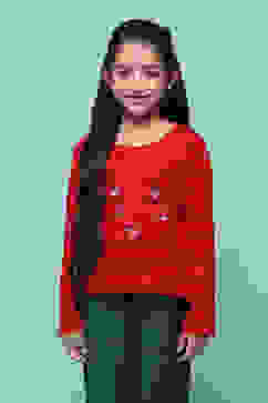 Red Cotton T-Shirt image number 5