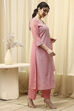 Yellow Georgette Schiffli Unstitched Suit Set image number 6