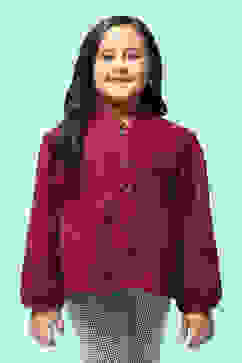 Brown & Red Acrylic Jacket image number 5