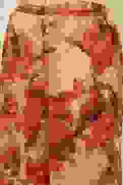 Orange Printed Straight Co-ord Set image number 2