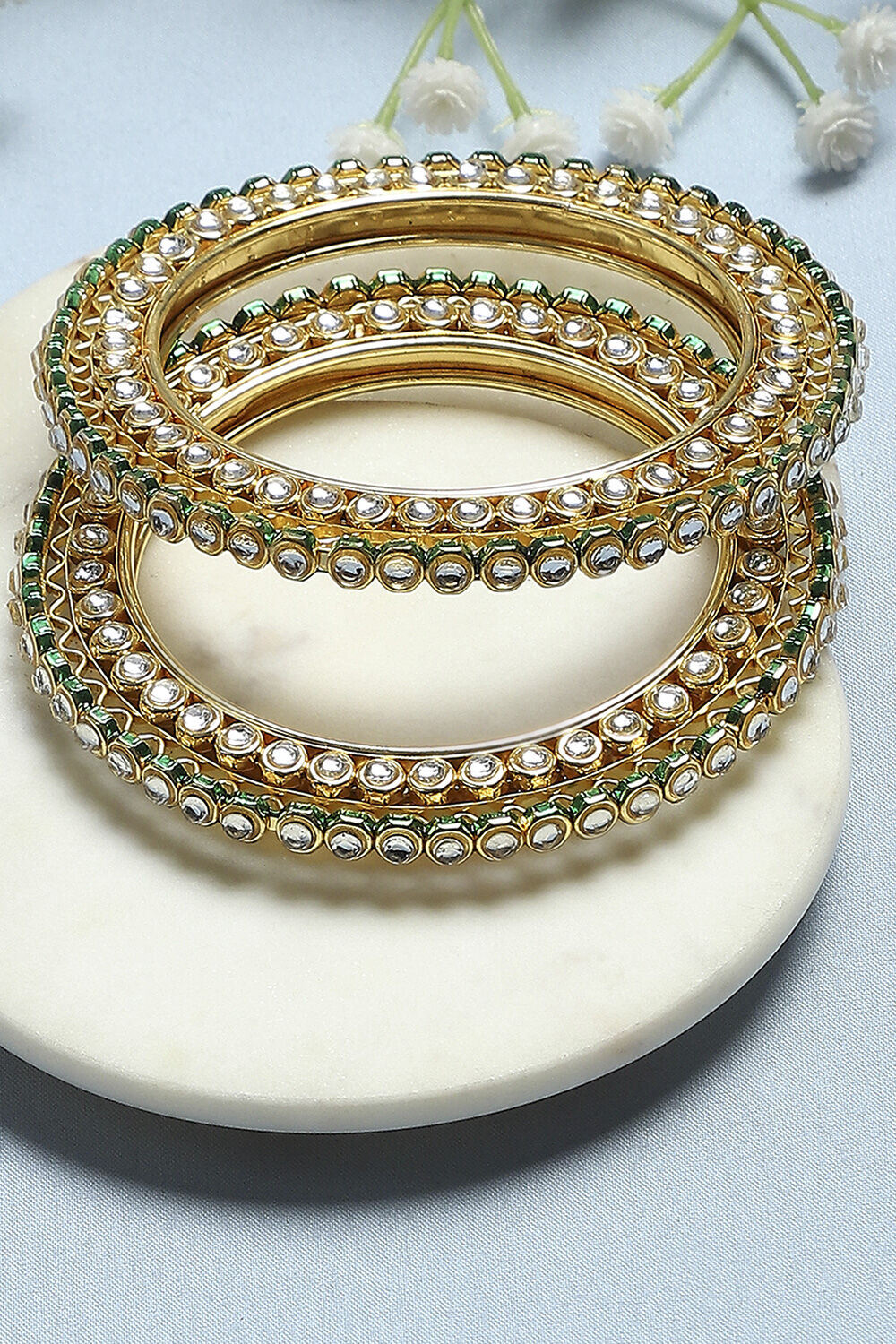Green Alloy Bangle image number 0