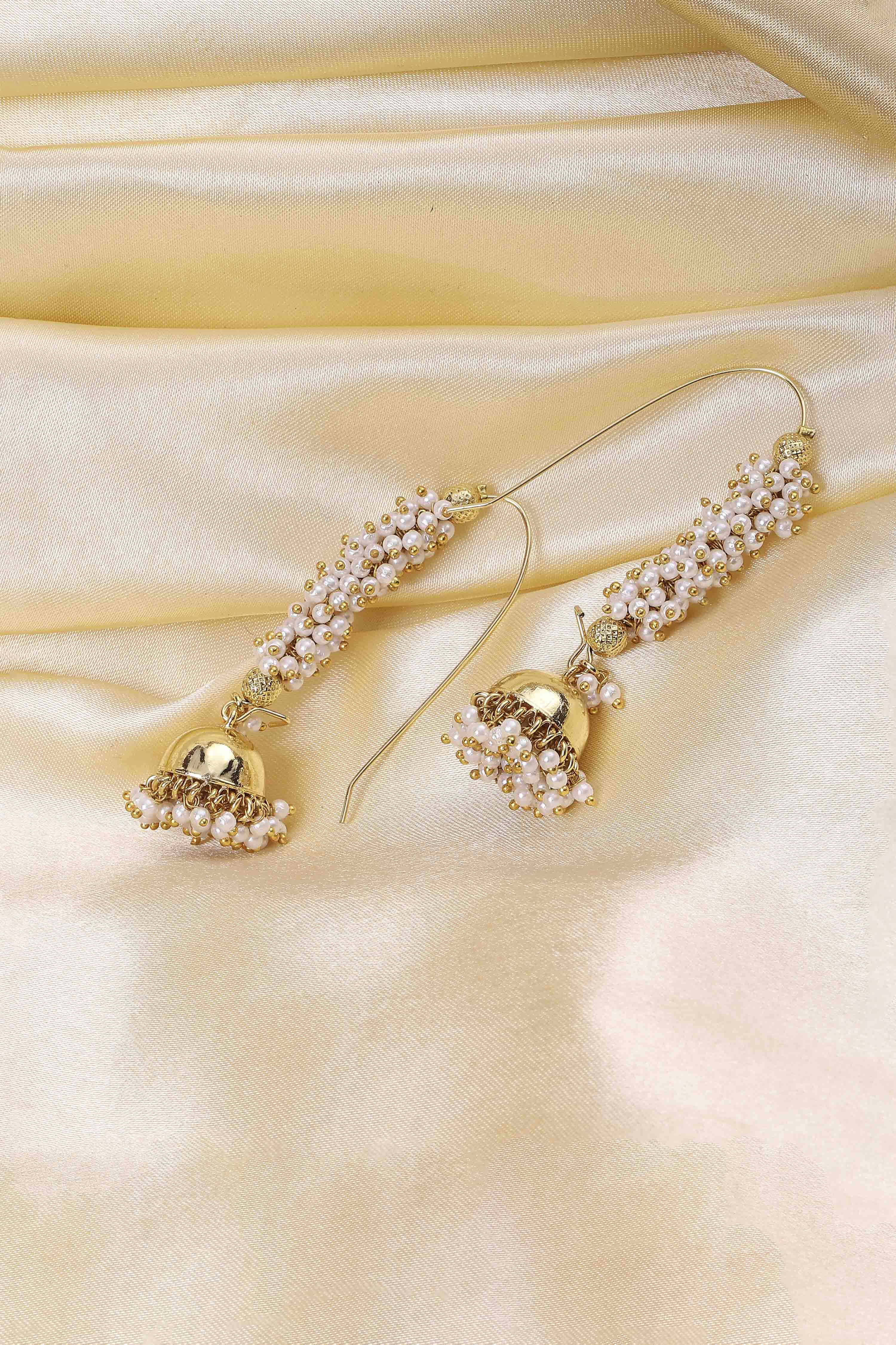 Gold Brass Jhumka image number 2