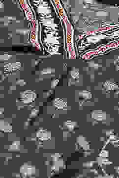 Charcoal LIVA A-Line Kurta Palazzo Suit Set image number 1