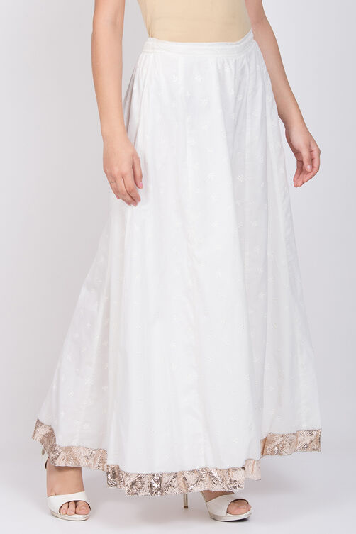 White Cotton Palazzo image number 2
