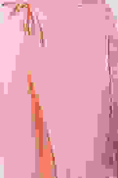 Blush Peach Yarndyed A-Line Kurta Regular Pants Suit Set image number 3