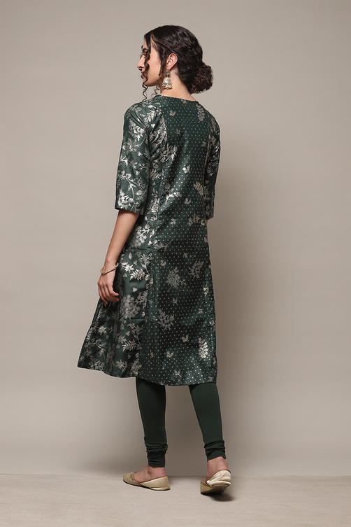 Fuschia Art Silk Flared 2 Piece Set image number 4