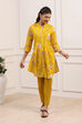 Yellow Rayon Straight Kurti image number 6
