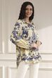 Off-White and Blue Printed Relaxed Fit Shirt image number 4