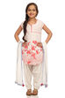 Off White And Red Straight Cotton Kurta Salwar Suit Set image number 0