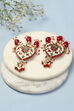 Red Brass Earrings image number 2