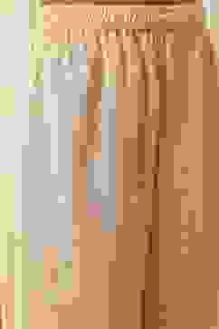 Beige Cotton Blend Straight Kurta Set image number 2