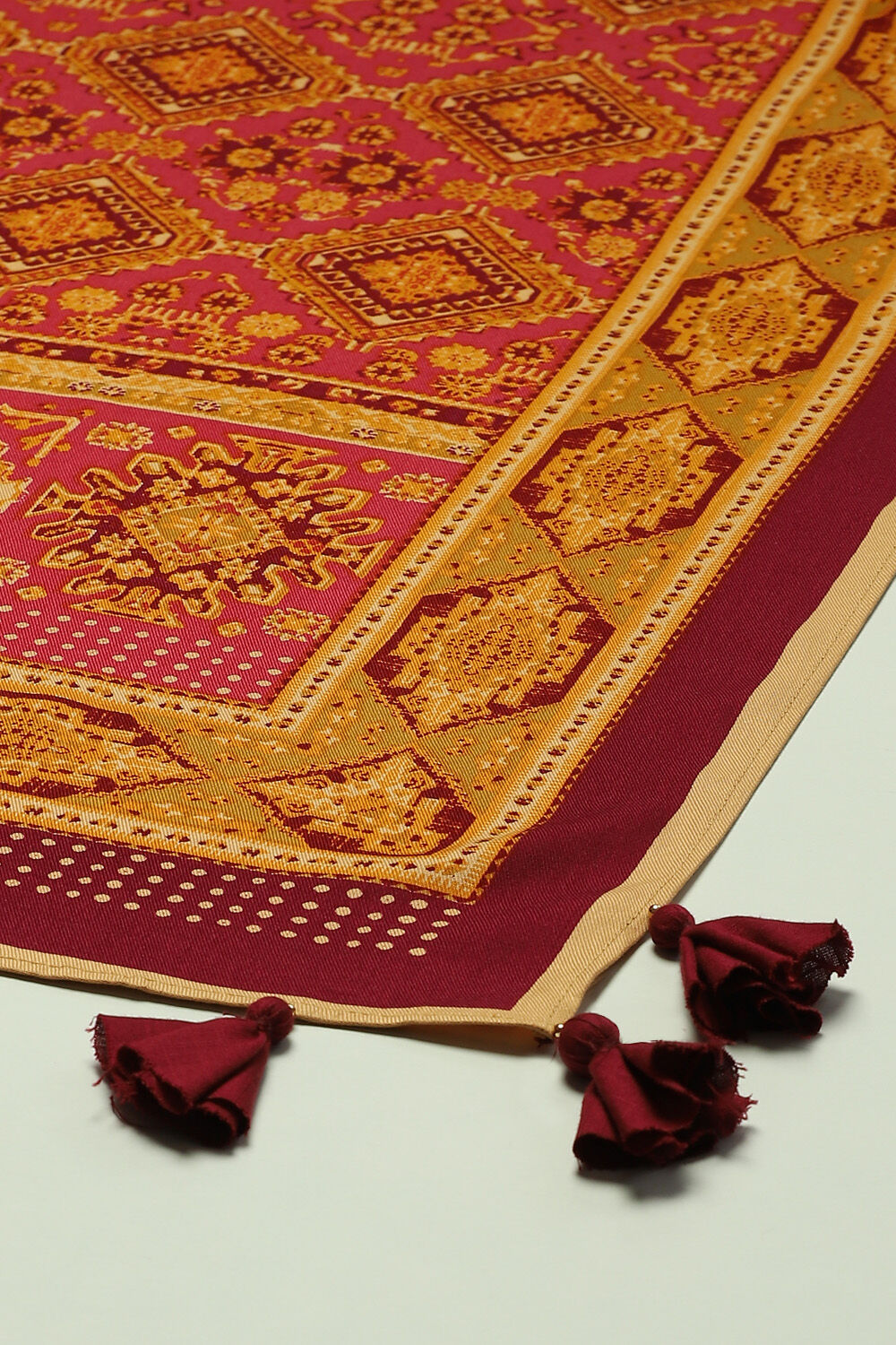 Navy LIVA A-Line Kurta Palazzo Suit Set image number 3