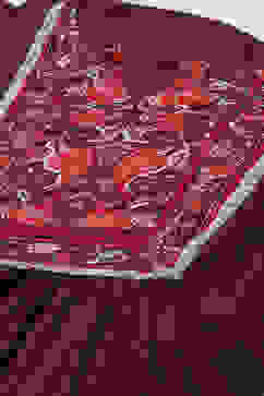 Burgundy Rayon A-Line Kurta Slim Pant Suit Set image number 1