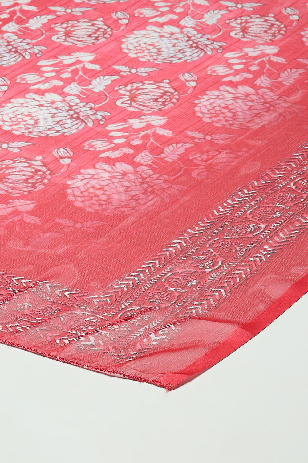 Mustard Cotton Blend Digital Print Unstitched Suit Set image number 4