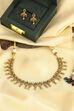 Green Gold Plated Studded Necklace Set image number 0