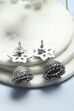 White Pearl Embellished Earrings image number 2
