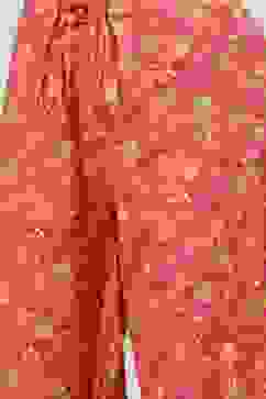 Off White Printed Cotton Straight Suit Set image number 2