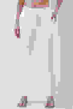 White Solid Wide Leg Pants image number 4