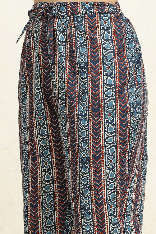 Green Cotton Floral Printed Unstitched Suit Set image number 3