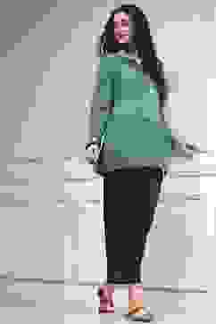 Charcoal Viscose Rayon Straight Solid Palazzo Pants image number 0