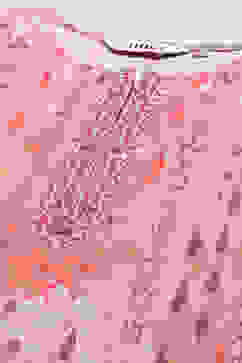 Pink Polyester Straight Kurti image number 1