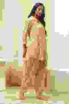 Powder Blue Rayon Printed 2 Piece Sleepwear Set image number 5