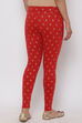 Beige Cotton Leggings image number 4