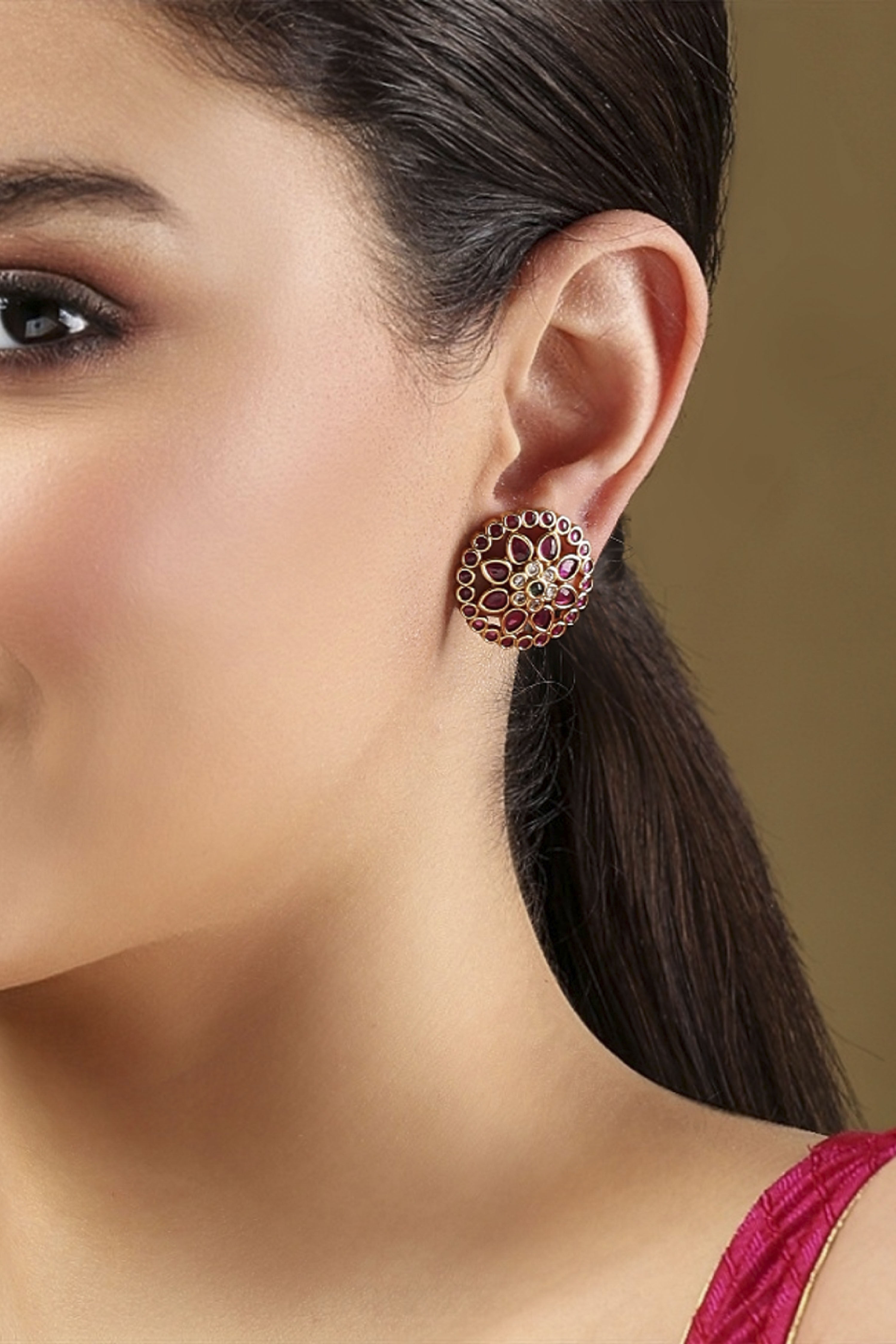 Multicolor Brass Studs image number 1