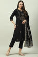 Maroon Poly Viscose Straight Kurta Slim Pants Suit Set image number 6