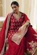 Red Embroidered Straight Suit Set image number 7