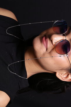 Rhodium Festive Eye Glass Chain image number 0
