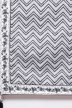 White Cotton Straight Kurta Palazzo Suit Set image number 2
