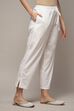 Fuschia Cotton Straight Pant image number 3