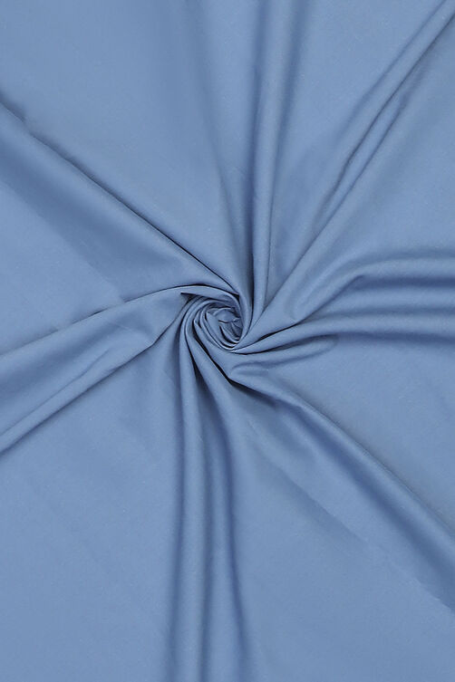 Blue Linen Unstitched Suit Set image number 1