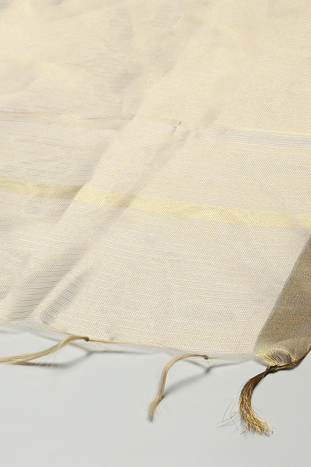 Gold Poly Chanderi Dupatta image number 1