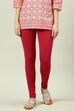 Black Viscose Lycra Solid Leggings image number 0
