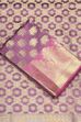 Purple Chanderi Banarsi Weave Unstitched Suit Set image number 1