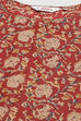 Red Cambric Fitted Kurta Churidar Suit Set image number 1