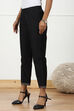 Black Art Silk Pants image number 2