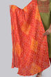 Green Unstitched dress material Suit Set image number 5
