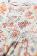 Off White Cotton Printed Short Kurta image number 1