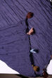 Navy Blue Cotton Solid Dupatta image number 1